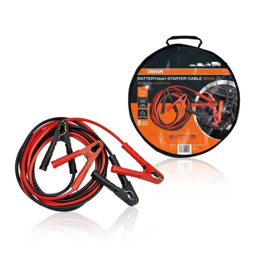 Przewód rozruchowy OSRAM BATTERYstart STARTER CABLE 900A Jump lead 35 mm Aluminium (copper plated) 4.5 m Plastic clamps - 2742888