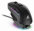 Mysz optyczna RGB Skiller SGM50W czarna + stacja - 2742959