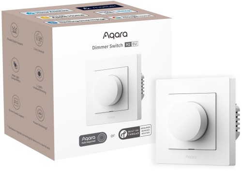 Ściemniacz światła Aqara Dimmer Switch H2 EU Biały z pokrętłem KD-R01D - 2743353