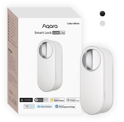 Aqara Smart Lock U200 Lite Biały Inteligentny zamek do drzwi - 2743382