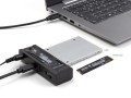 Delock - Kontroler pamięci - Funkcja klonowania - 2.5", 3.5", M.2 (6.4 cm, 8.9 cm) - Karta M.2 (PCIe NVMe i SATA) / SATA SSD - USB-C 3.2 (Gen 2x1) - 2743395