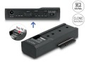 Delock - Kontroler pamięci - Funkcja klonowania - 2.5", 3.5", M.2 (6.4 cm, 8.9 cm) - Karta M.2 (PCIe NVMe i SATA) / SATA SSD - USB-C 3.2 (Gen 2x1) - 2743394