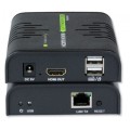 Techly IDATA HDMI-KVM2 przedłużacz KVM Nadajnik i odbiornik - 1330548