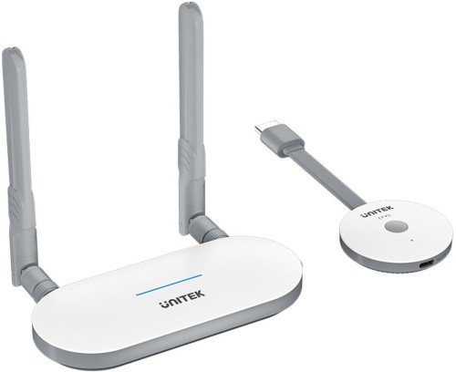 Unitek Bezprzewodowy nadajnik i odbiornik HDMI zasięg do 50m, biały - 2744285