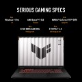 ASUS TUF Gaming A18 FA808UM-S9058 Ryzen 7 260 18.0" 2.5K 240Hz IPS-level 500nits AG 16GB DDR5 5600 SSD512 GeForce RTX 5060 8GB WLAN+BT LAN Cam1080p 90WHrs NoOS Jaeger Gray - 2744599