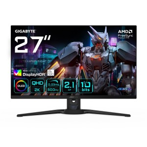 GIGABYTE AORUS FO27Q5P monitor komputerowy 68,6 cm (27") 2560 x 1440 px Quad HD OLED Czarny
