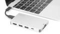 Stacja dokująca podróżna DIGITUS USB Typ C, 6-portów 4K 30Hz, HQ, aluminiowa, srebrna - 1377416