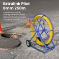 Extralink Pilot 8mm 250m | Pilot do przeciągania kabli | włókno szklane FRP, śr. 8mm, dł. 250m, żółty (EX.30905) - 2747254