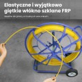 Extralink Pilot 8mm 250m | Pilot do przeciągania kabli | włókno szklane FRP, śr. 8mm, dł. 250m, żółty (EX.30905) - 2747257