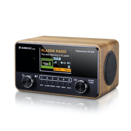 Radio cyfrowe Albrecht DR 865 Senior, drewno - 2747362