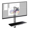 Uchwyt ścienny Techly do monitora 15-27" z półką na klawiaturę - 2266515