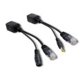 Kabel adapter zasilania PoE Qoltec LAN | RJ-45 | 5.5*2.1 mm - 2754173