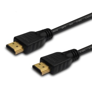 SAVIO KABEL HDMI 2M V2.0 HIGH SPEED, ETHERNET/3D CZARNY, ZŁOTE KOŃCÓWKI CL-195