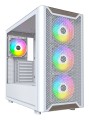 Drewniana obudowa PC Montech XR, Midi-Tower, ATX, ARGB, Szkło hartowane - biała - 2747527