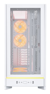 Obudowa PC Montech HS01 PRO, Midi-Tower, ATX, aRGB, Szkło Hartowane - biała