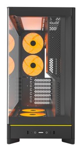 Obudowa PC Montech HS02 PRO, Midi-Tower, ATX, Szkło hartowane, ARGB