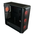 LC-Power Gaming 804B - Midi Tower - obudowa PC - ATX - micro ATX - Mini-ITX - Metal - Plastik - Szkło hartowane - 16 cm - 2592824
