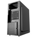 GEMBIRD OBUDOWA FORNAX 170 MIDI-TOWER (1X USB 3.1, 2X USB 2.0, 1X USB TYP-C, CZYTNIK KART, 2X MINIJACK) CZARNA - 2733330