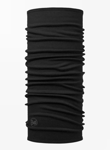 Bandana BUFF MERINO MIDWEIGHT SOLID BLACK - 2207172