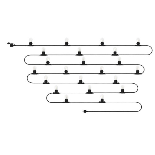Girlanda 20m + 22 żarówki filament - 2733361