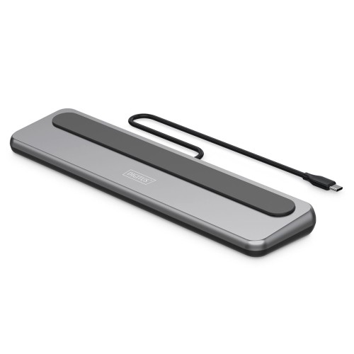 Stacja dokująca USB-C 12 portowa, max. 8K/30Hz z HDR, HDMI, DP, max. 3 monitory (MST), USB-C 3.2 Gen2, Gigabit Ethernet, SD/Micro SD, Audio, PD 100W - 2726853