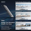 Stacja dokująca USB-C 12 portowa, max. 8K/30Hz z HDR, HDMI, DP, max. 3 monitory (MST), USB-C 3.2 Gen2, Gigabit Ethernet, SD/Micro SD, Audio, PD 100W - 2726859