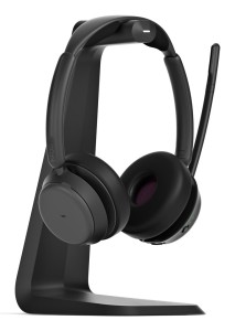 Zestaw słuchawkowy Bluetooth ANC z ładowarką EPOS IMPACT 1061T, z hybrydową aktywną redukcją szumów (ANC), kompatybilny z MS Teams