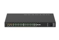 NETGEAR M4250-26G4XF-PoE+ switch zarządzalny L2/L3 Gigabit Ethernet (10/100/1000) Obsługa PoE 1U Czarny - 2750686