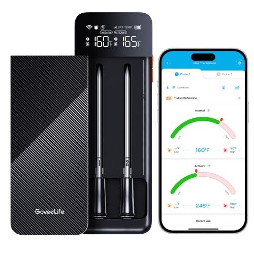 Termometr bezprzewodowy do mięsa GoveeLife B5192 Smart Wireless z 2 sondami - 2752482