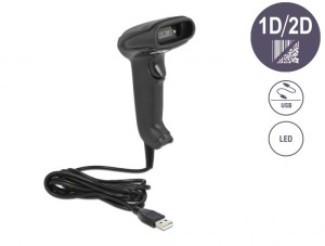Skaner kodów kreskowych Delock USB 1D i 2D