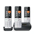 Telefon bezprzewodowy Gigaset 500A Comfort Trio - Automatyczna sekretarka - ECO DECT\GAP\CAT-iq - Srebrny + 2 dodatkowe słuchawki - 2752907