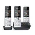 Telefon bezprzewodowy Gigaset 500A Comfort Trio - Automatyczna sekretarka - ECO DECT\GAP\CAT-iq - Srebrny + 2 dodatkowe słuchawki - 2752913