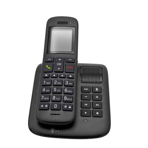 Deutsche Telekom Sinus A 32 - Telefon bezprzewodowy - Automatyczna sekretarka - DECT/GAP/CAT-iq - Heban - 2753020