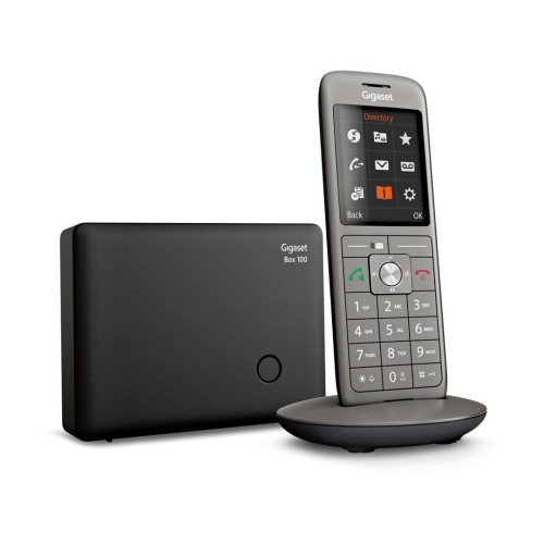 Telefon bezprzewodowy z identyfikatorem dzwoniącego - DECT/GAP - Antracyt - 2753058