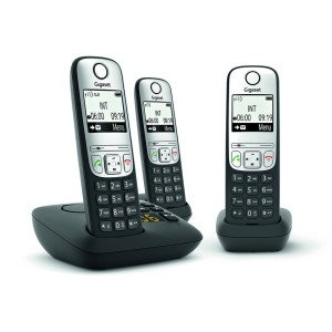 Telefon bezprzewodowy Gigaset A690 A Trio - DECT Schnurlostelefon czarny