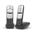 Telefon bezprzewodowy DECT Gigaset A690 Duo czarny - 2753187