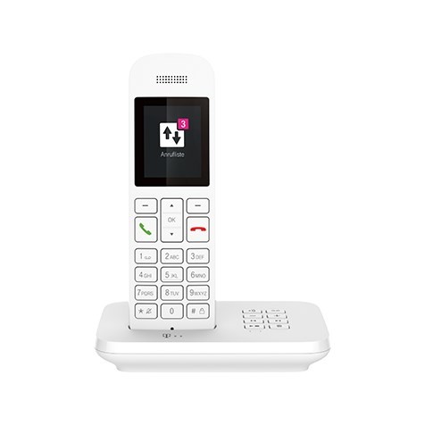 Telefon analogowy/DECT Sinus A12 Słuchawka bezprzew. Biały - 2753111