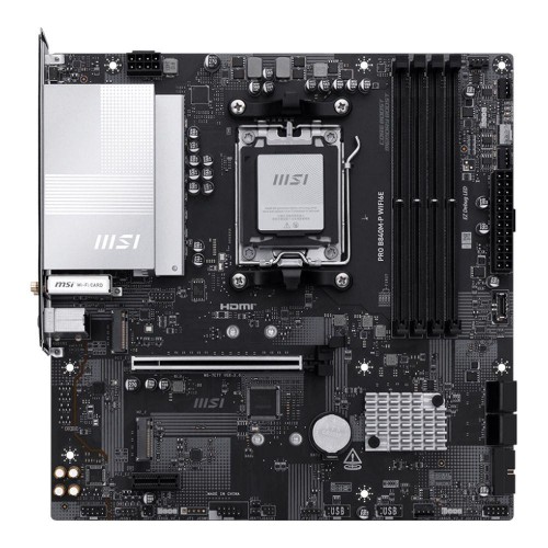 Płyta MSI PRO B840M-P WIFI6E /AMD B840/DDR5/SATA3/M.2/USB3.1/WiFi/BT/PCIe4.0/AM5/mATX - 2755096