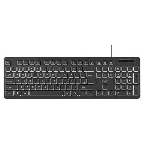 Klawiatura przewodowa SAVIO KB-04 podświetlana LED - 2755156