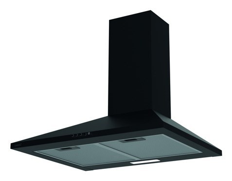 Kaptur CATA, VK 6000 BK, montaż na ścianie, klasa efektywności energetycznej A, szerokość 60 cm, 395 m3/h, mechaniczny, DOPROWADZIŁO, czarny - 2756018