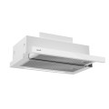 Kaptur teleskopowy CATA CAMPANA TFH 6830 GWH Klasa efektywności energetycznej A+++ Szerokość 60 cm 795 m3/h Sterowanie dotykowe DOPROWADZIŁO Biały - 2756039