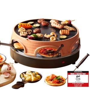 Emerio PO-113255.4 grill raclette 1500 W Czarny, Brązowy