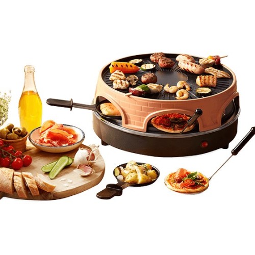 Emerio PO-113255.4 grill raclette 1500 W Czarny, Brązowy - 2756188
