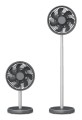 Wentylator Duux | Rize Flex | Wentylator stojący | Szary | Średnica 21 cm | Liczba biegów 4 | Oscylacja | 10 W - 2756536