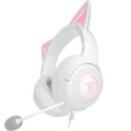 Zestaw słuchawkowy Razer Kraken Kitty V2 przewodowe nauszne z mikrofonem i redukcją szumów biały - 2758350