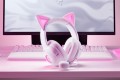 Zestaw słuchawkowy Razer Kraken Kitty V2 przewodowe nauszne z mikrofonem i redukcją szumów biały - 2758348