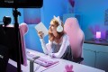 Zestaw słuchawkowy Razer Kraken Kitty V3 Pro Bluetooth Nauszne Mikrofon Bezprzewodowy Biały - 2758391