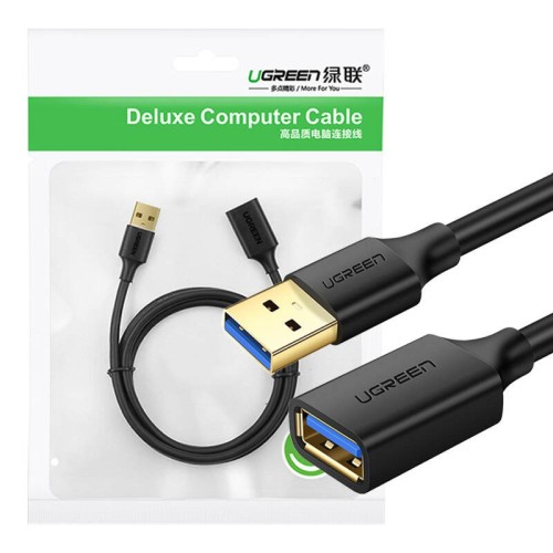 Ugreen kabel USB 3.0 - USB 3.0 3m (czarny) - 2758685