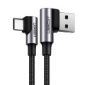 Ugreen kabel kątowy USB - USB Typ C Quick Charge 3.0 0,5m (szary) - 2758688
