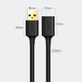 Ugreen kabel przedłużacz USB A - USB A 0.5m (czarny) - 2758747